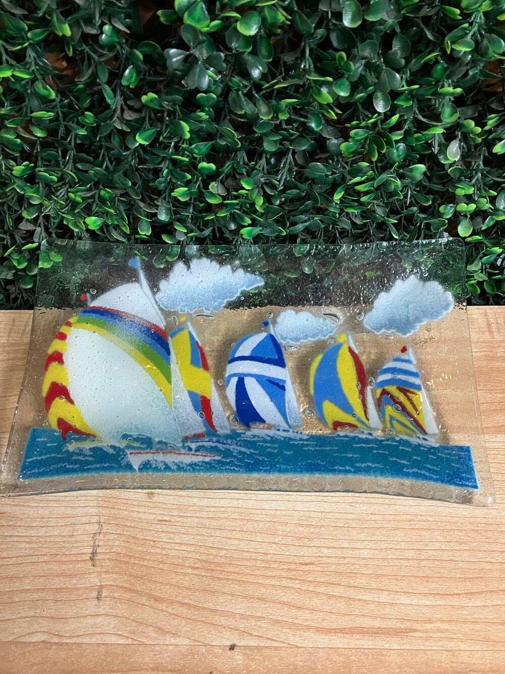 Peggy Karr Fused Glass Beach and Ocean